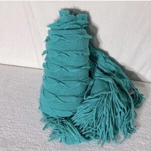 Urban  Barn Right At Home Turquoise Accent Throw Blanket
